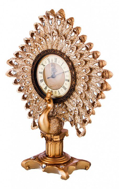  Lefard Настольные часы (35x45 см) Павлин 146-1385