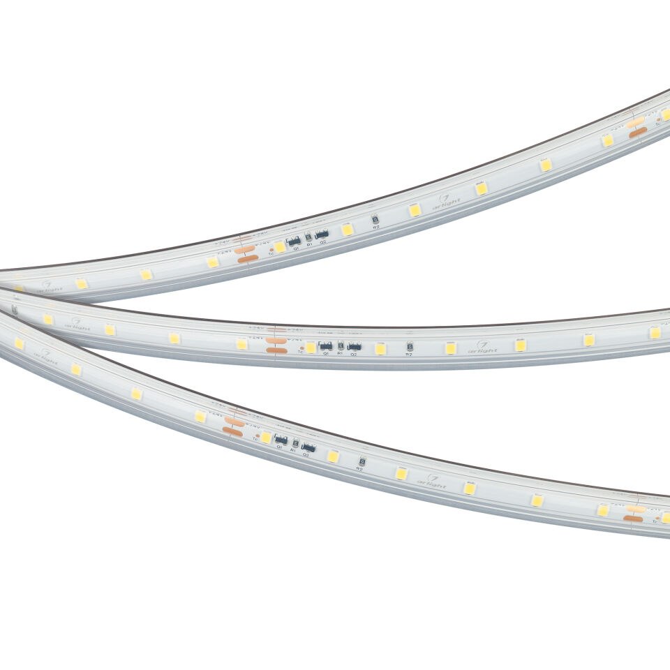 Лента герметичная IC-PS-A60-10mm 24V Warm2700 (4.8 W/m, IP67, 2835, 10m) ( Arlight , стабилизированная)