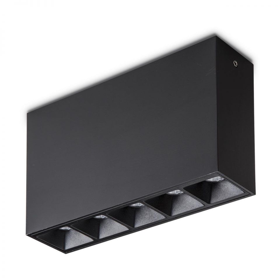 Потолочный светодиодный светильник Ideal Lux Lika 10W Surface BK