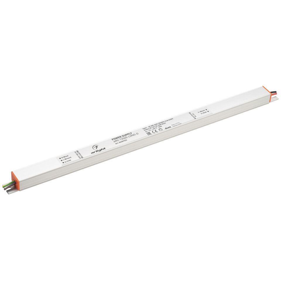 Блок питания ARV-12060-LONG-D (12V, 5A, 60W) ( Arlight , IP20 Металл, 3 года)