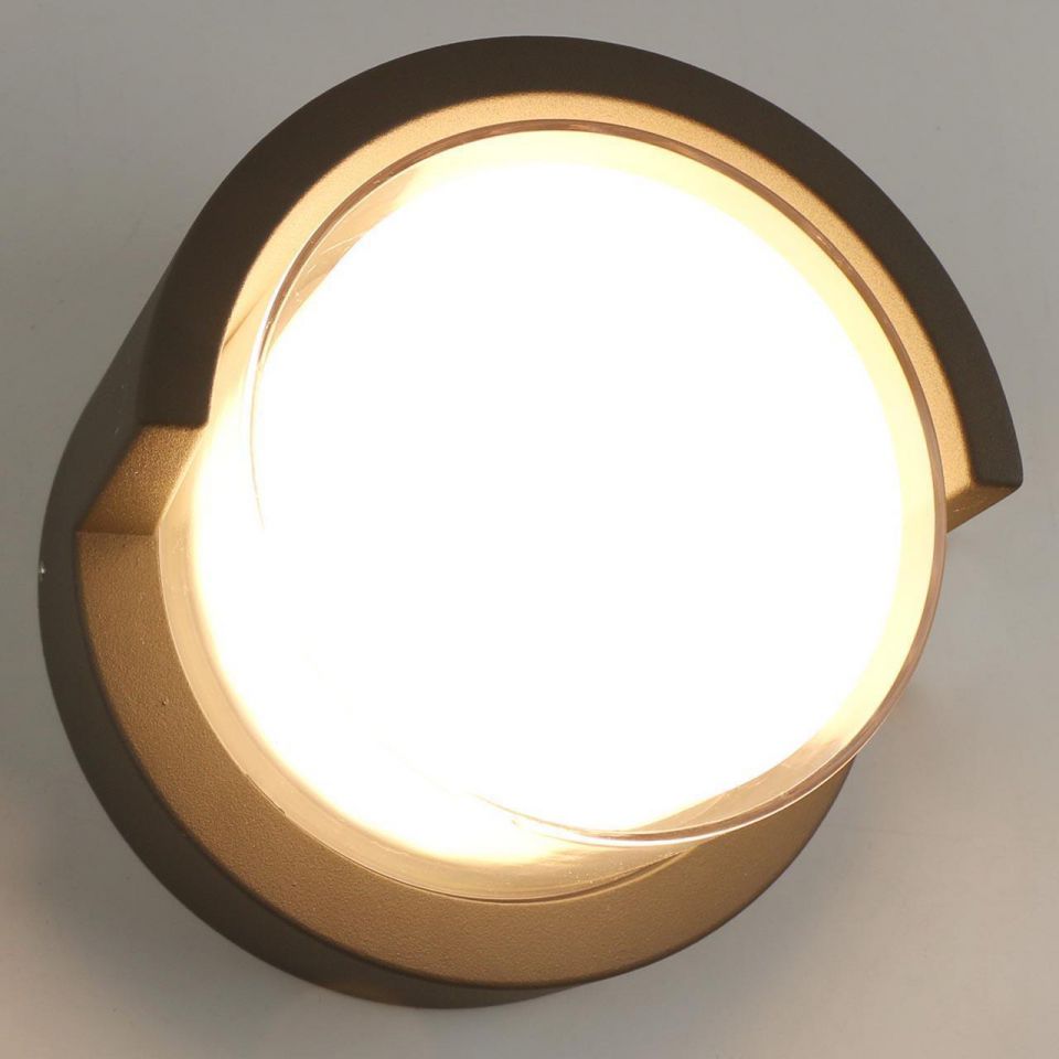 Уличный настенный светодиодный светильник Arte Lamp A8159AL-1GY