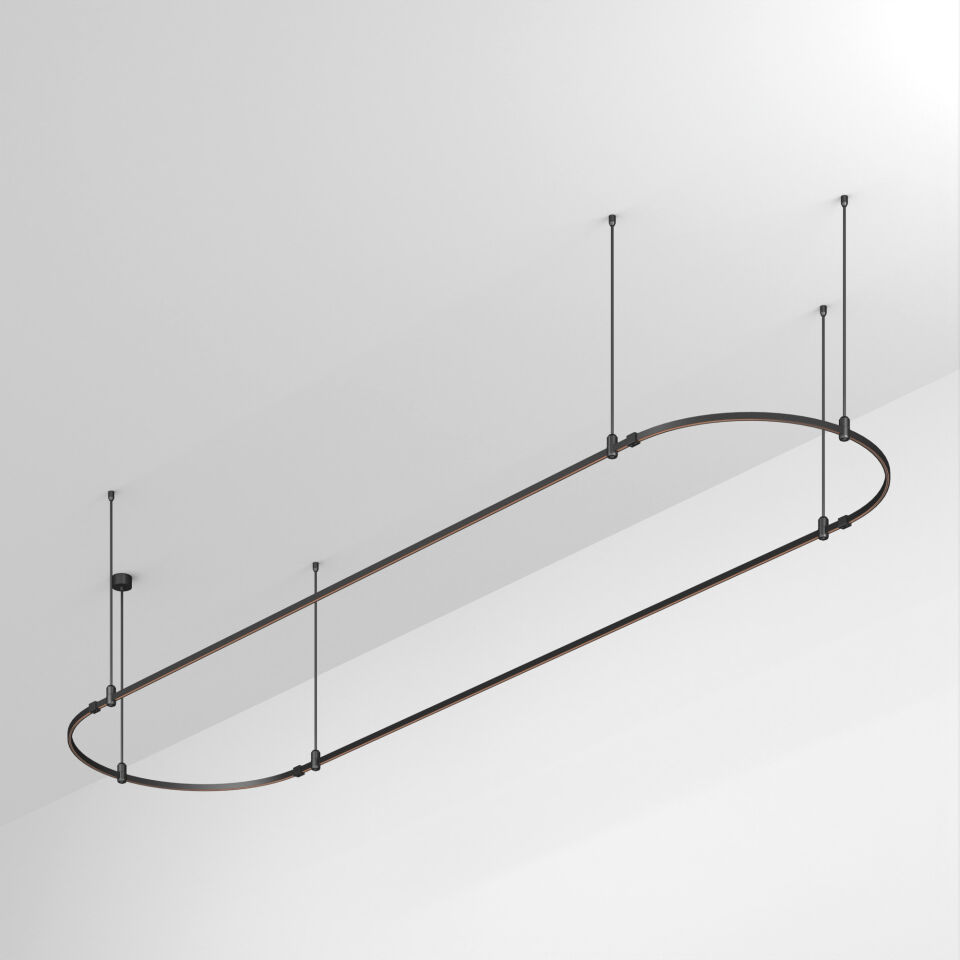 Трек ART-APRIORI-OVAL-ROD-800-4000x1000 (BK) ( Arlight , IP20 Металл, 3 года)