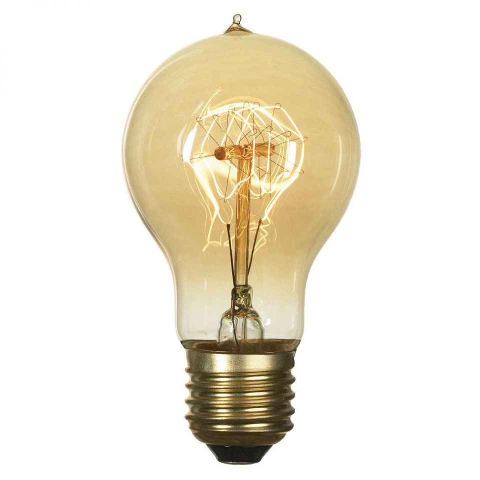  Lussole LOFT Лампа накаливания E27 60W 2700K прозрачная GF-E-719