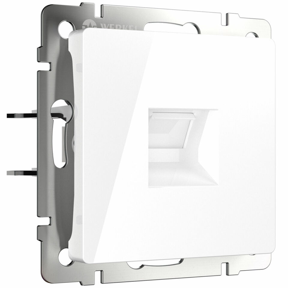  Werkel W5120101/ Розетка Ethernet RJ-45 cat. 6A экранированная (белый) W5120101