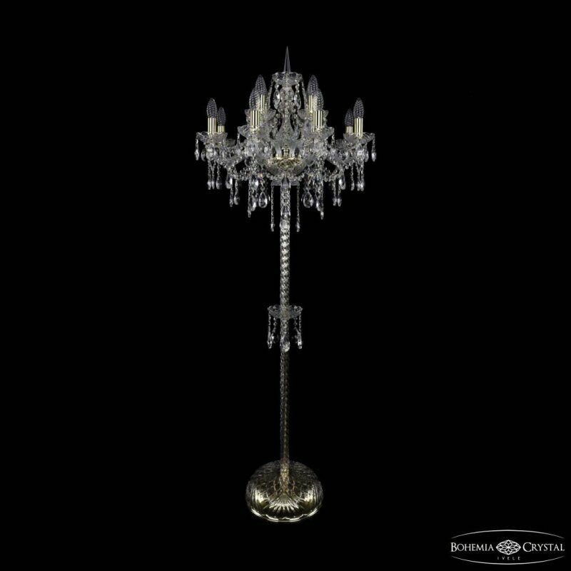 Торшер Bohemia Ivele Crystal 1415 1415T2/8+4/200-165 G