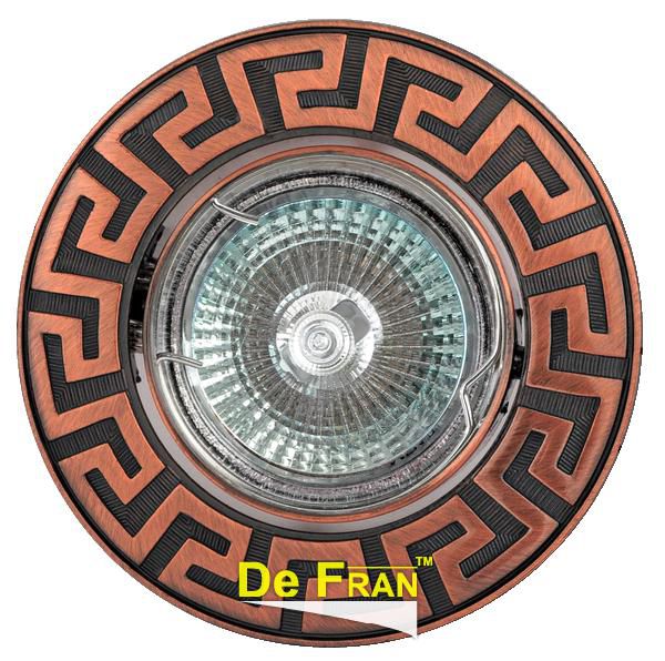 Точечный светильник De Fran FT 116A RAB "Поворотный в центре" красное античное золото MR16 1 x 50 вт