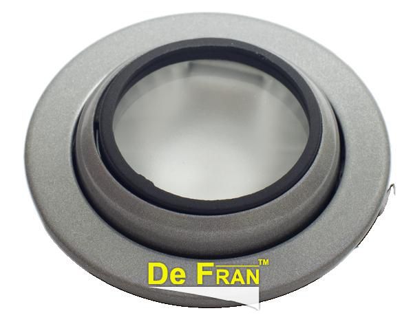 Точечный светильник De Fran FT 9216 Art4 STCH мебельный "Рыбий глаз" с матовым стеклом стоун-хром G4 1 x 20 вт