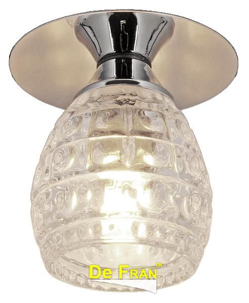 Точечный светильник De Fran FT 9266 "Чаша" хром прозрачное стекло G9 1 x 40 вт