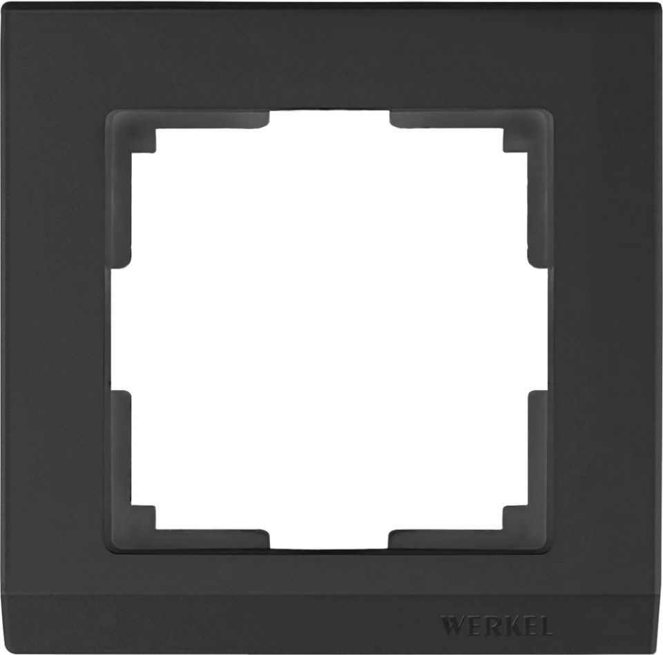  Werkel Рамка Stark на 1 пост (черный) WL04-Frame-01-black