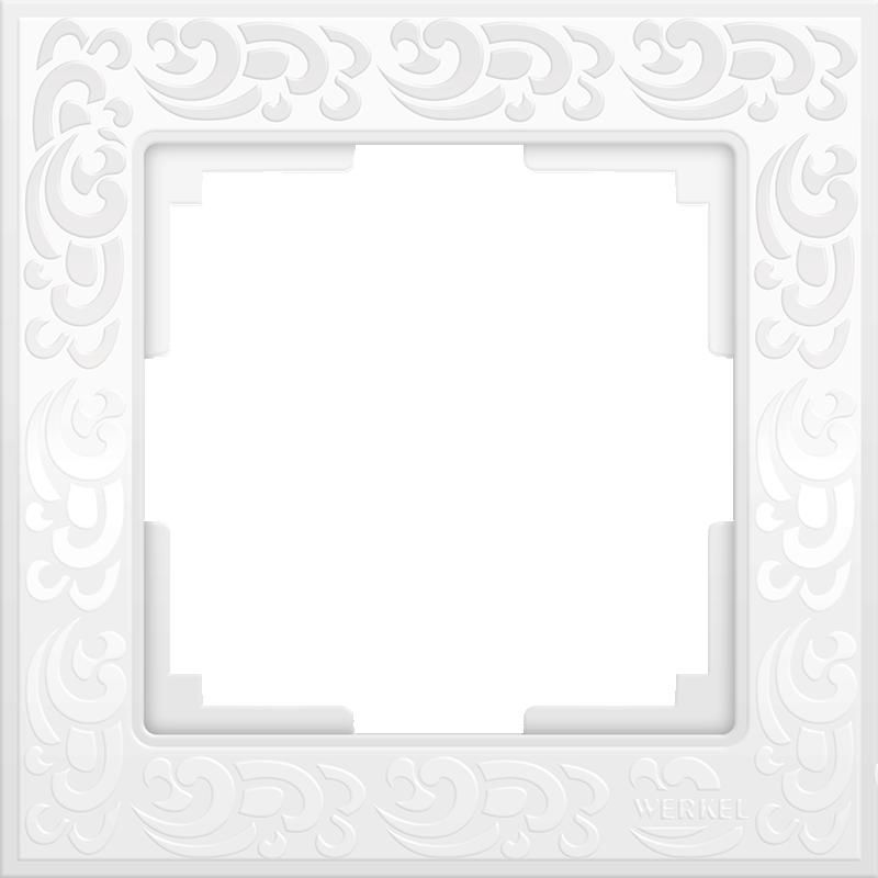  Werkel Рамка Flock на 1 пост (белый) WL05-Frame-01-white