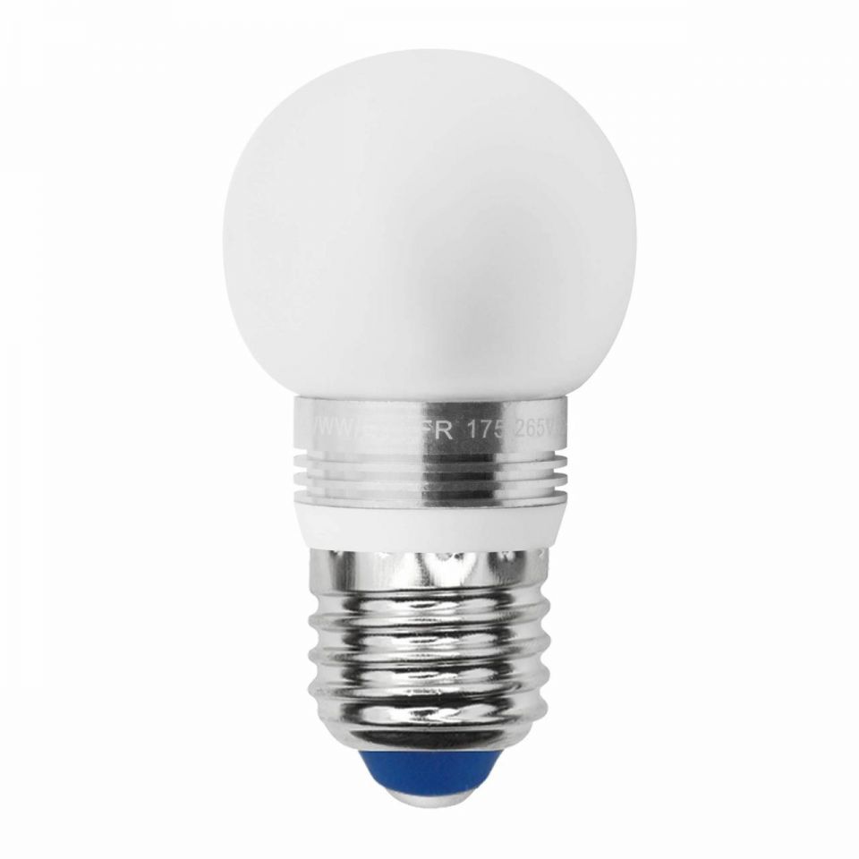 Лампа светодиодная (08013) Uniel E27 5W 3000K шар матовый LED-G45P-5W/WW/E27/FR ALC02SL