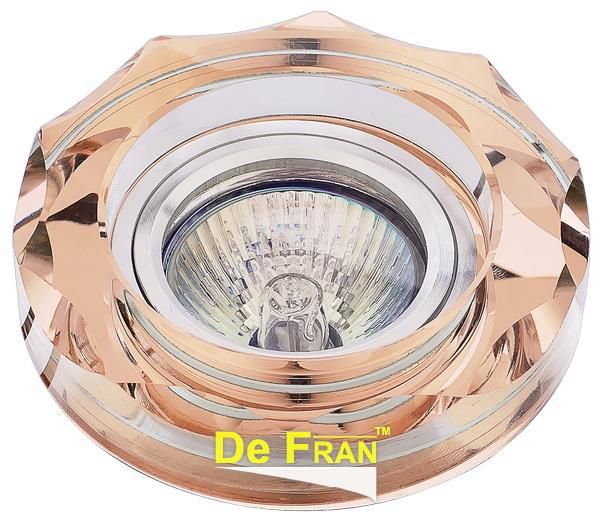 Точечный светильник De Fran FT 884 p хром + розовый MR16 1 x 50 вт