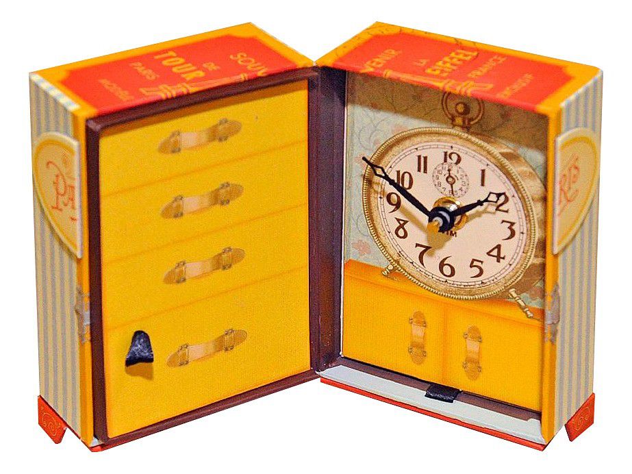  Timeworks Настольные часы (8x14 см) Paris Trunk BCPT5S