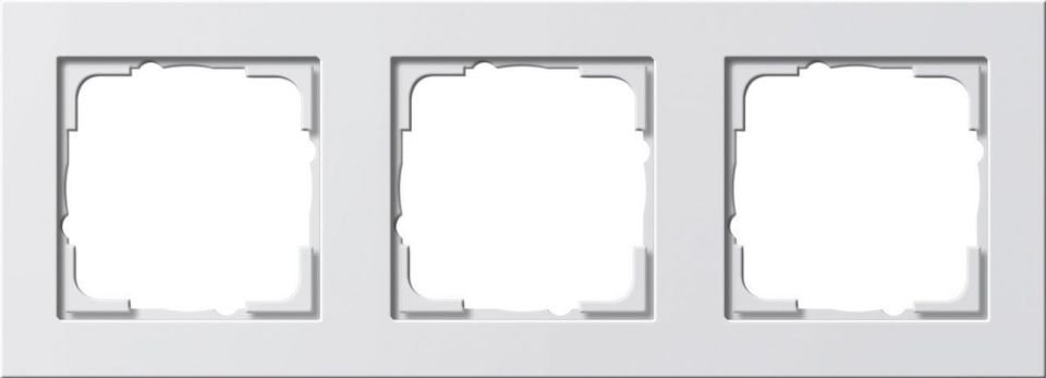 Рамка 3-постовая Gira E2 чисто-белый шелковисто-матовый 021322