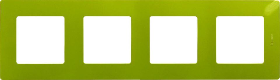 Рамка 4-постовая Legrand Etika зелёный папоротник 672544