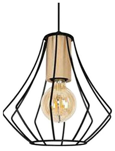 Подвесной светильник Imex MD.9050 MD.9050-1-P-BK+WOOD
