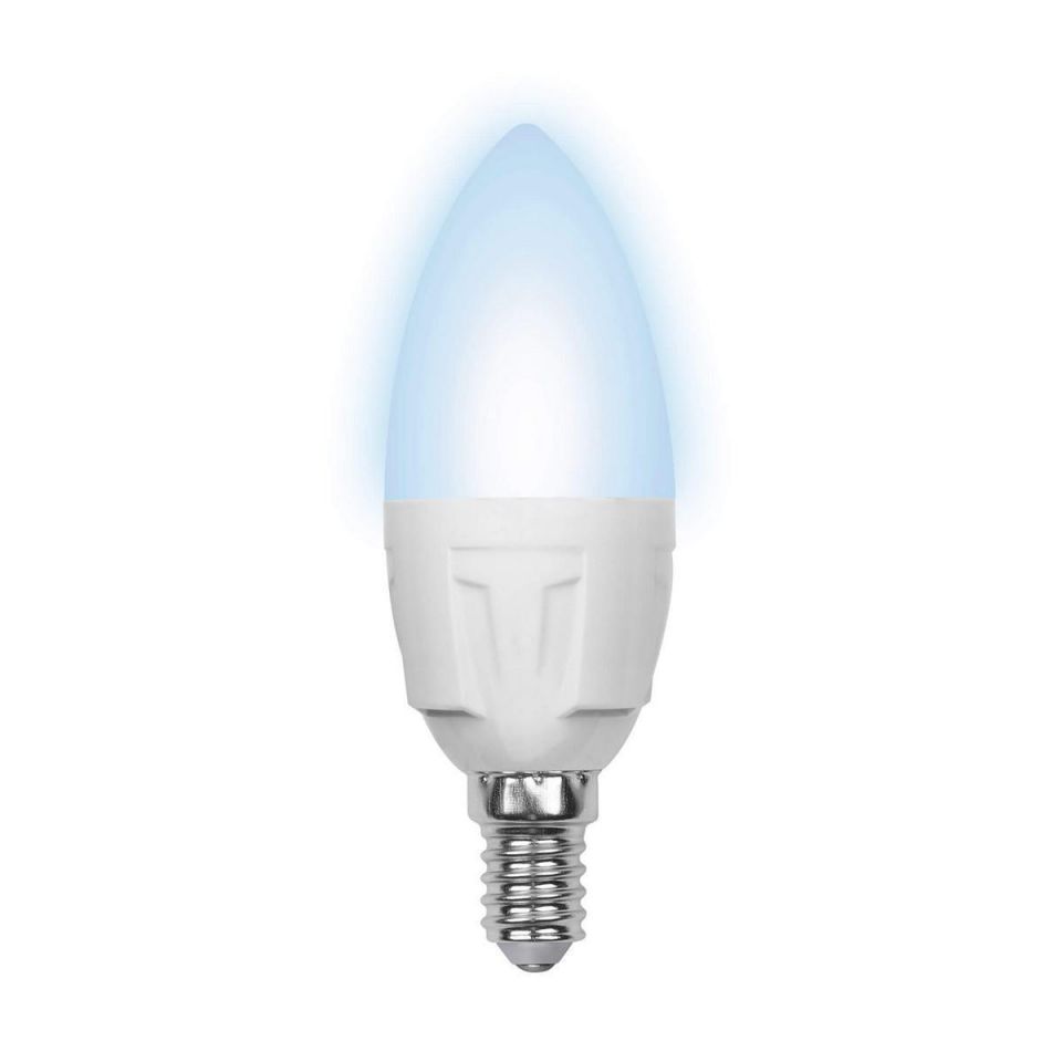 Лампа светодиодная Volpe LED-C37-6W/NW/E14/FR/S картон