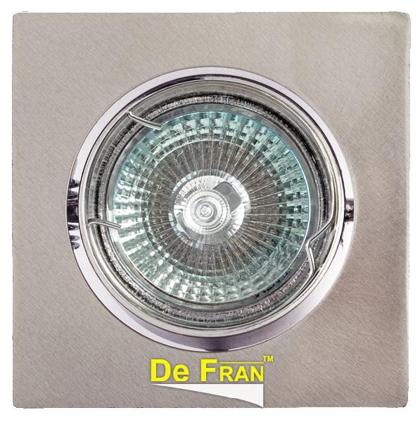 Точечный светильник De Fran FT 107KA SN "Квадрат" сатин-никель MR16 1 x 50 вт СЛ015110