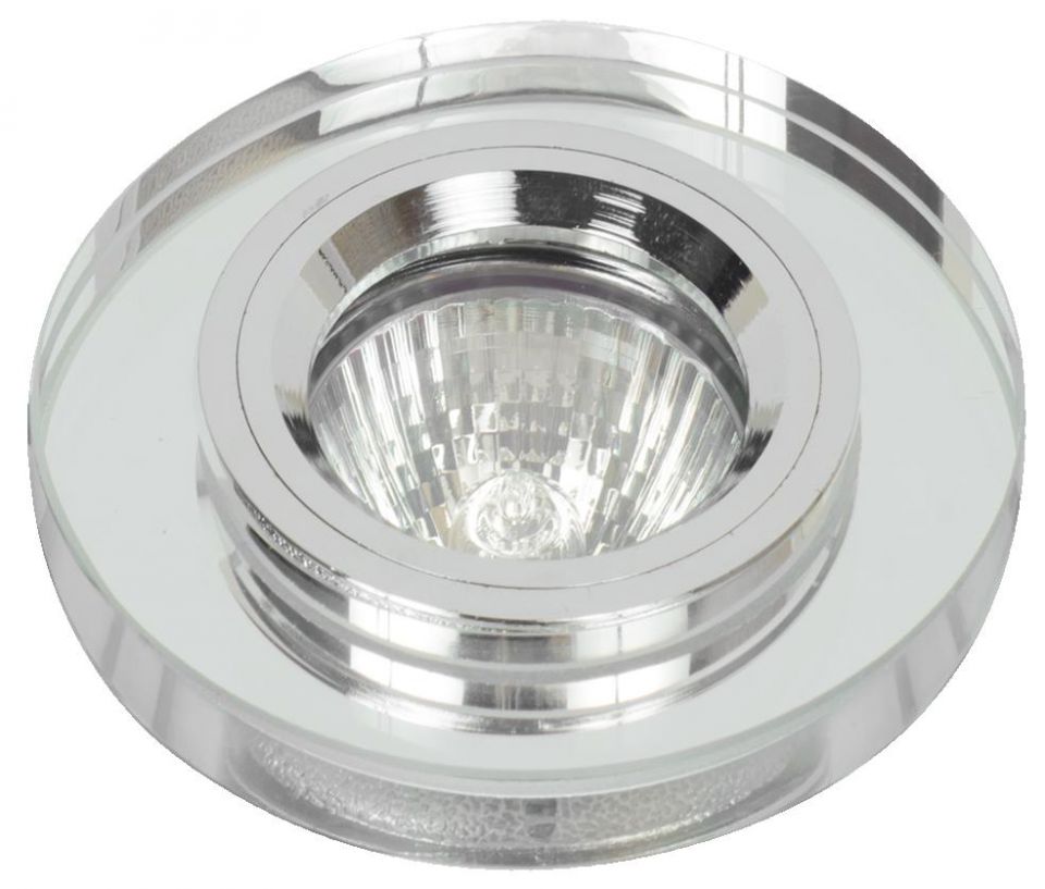 Точечный светильник De Fran FT 885 зеркальный прозрачное стекло MR16 1 x 50 вт