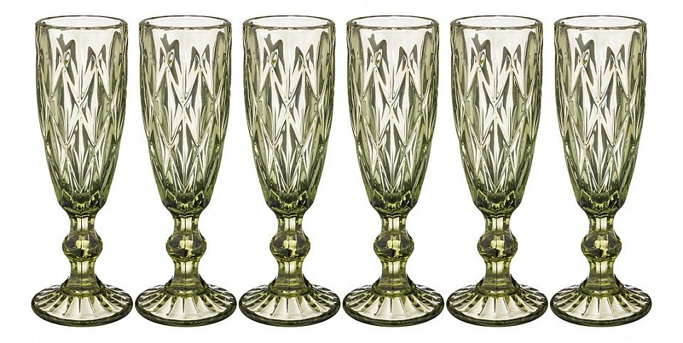  Lefard Набор из 6 бокалов для шампанского Ромбо 781-115