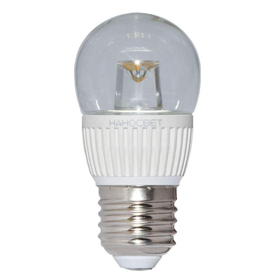  Наносвет Лампа светодиодная E27 5W 4000K прозрачная LC-P45CL-5/E27/840 L126