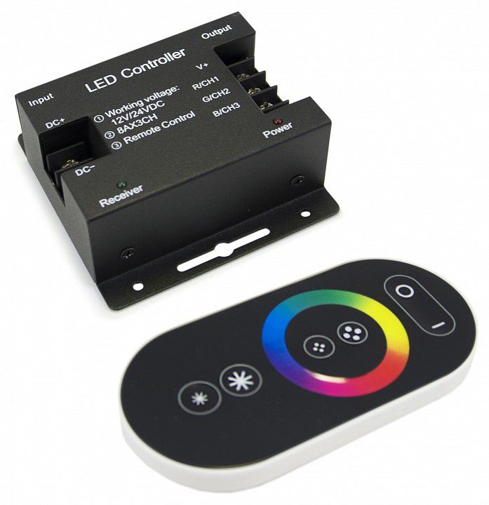 Контроллер-регулятор цвета RGB с пультом ДУ Apeyron Electrics C4-03