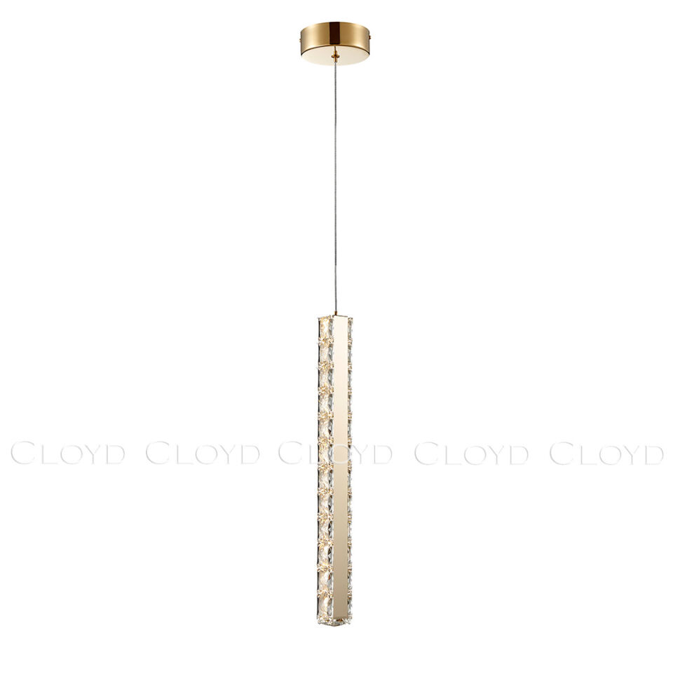 Подвесной светильник Cloyd ELATA P1 / выс. 55 см - золото (арт.11560)
