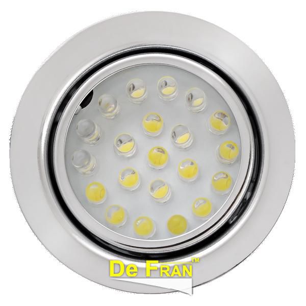 Точечный светильник De Fran FT 9251 LED CH светодиодный LED-21шт 0.016А, свет белый хром 21*SMD LED 1,3 вт