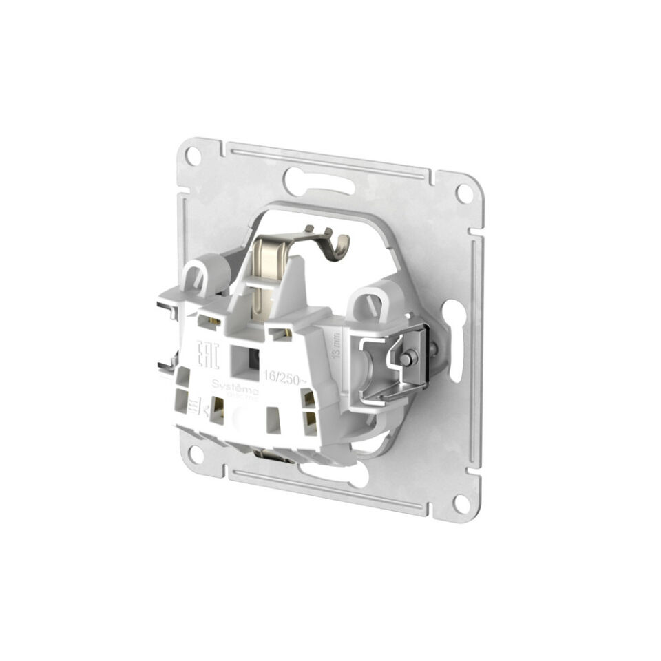  Systeme Electric ATLASDESIGN РОЗЕТКА с заземлением со шторками, 16А, мех., быстрозажим. клем., КАРБОН