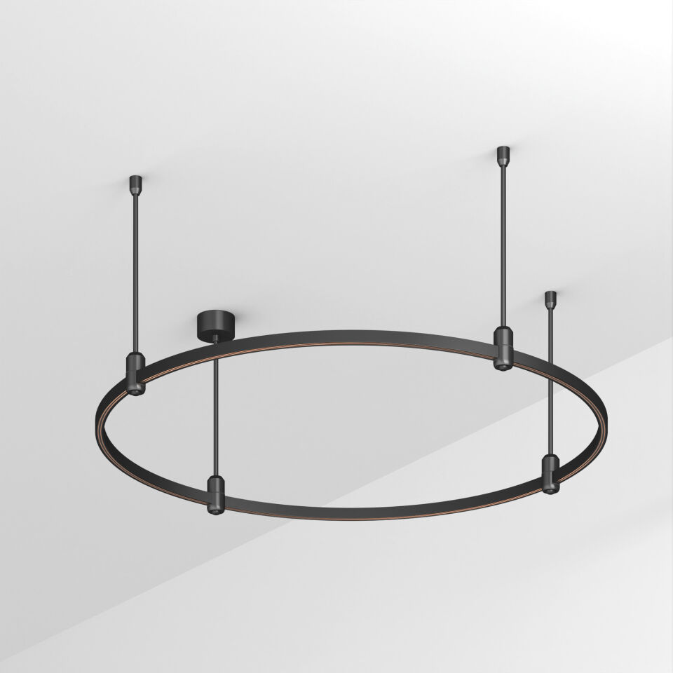Трек ART-APRIORI-ROUND-ROD-400-R1000 (BK) ( Arlight , IP20 Металл, 3 года)