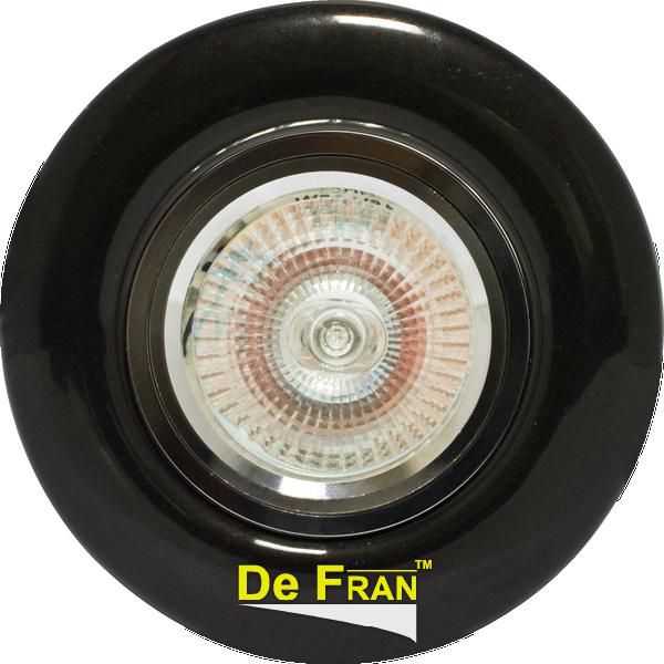 Точечный светильник De Fran FT 820 Bc керамика матовый черный MR16 1 x 50 вт