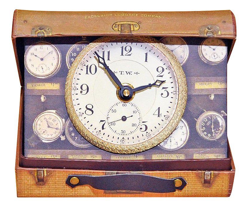  Timeworks Настольные часы (10x14 см) Suitcase BCSC2S