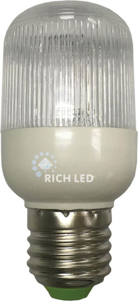  Rich LED Лампа для Белт-лайта Е27, 2 Вт, d=45 мм, СТРОБ БЕЛАЯ, 2019