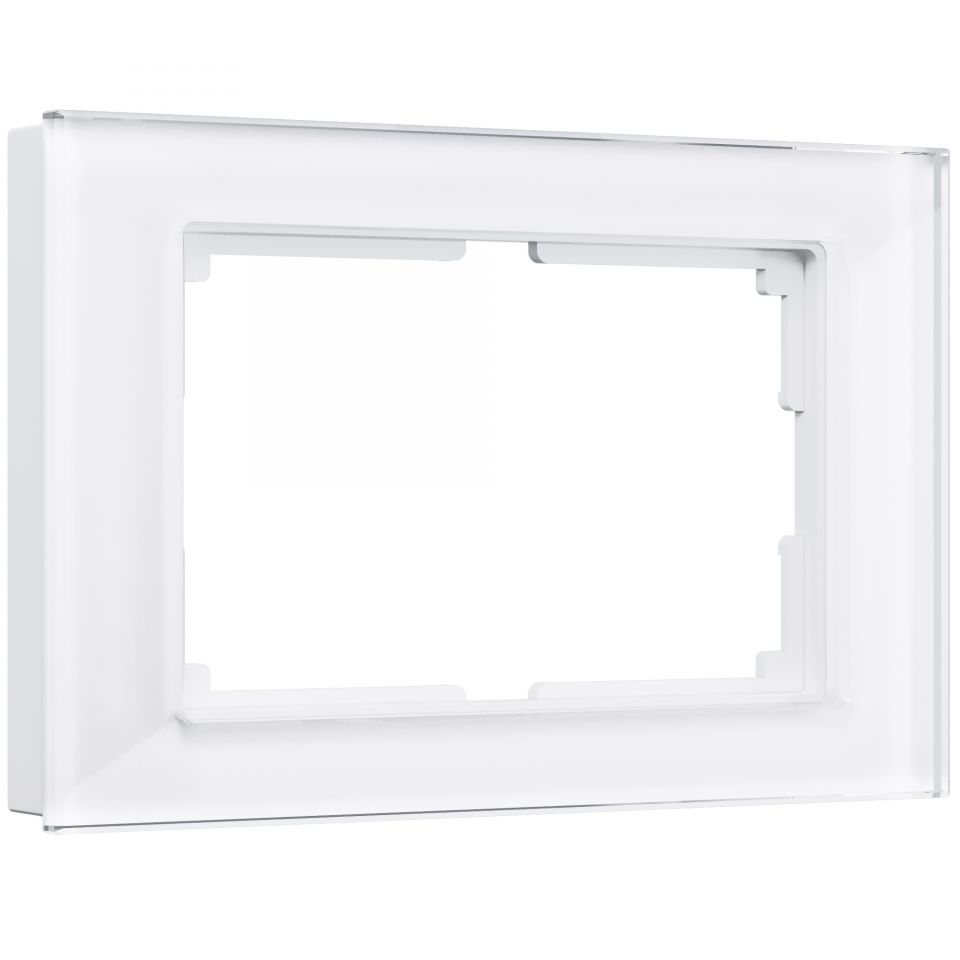  Werkel Рамка для двойной розетки (белый,стекло) W0081101